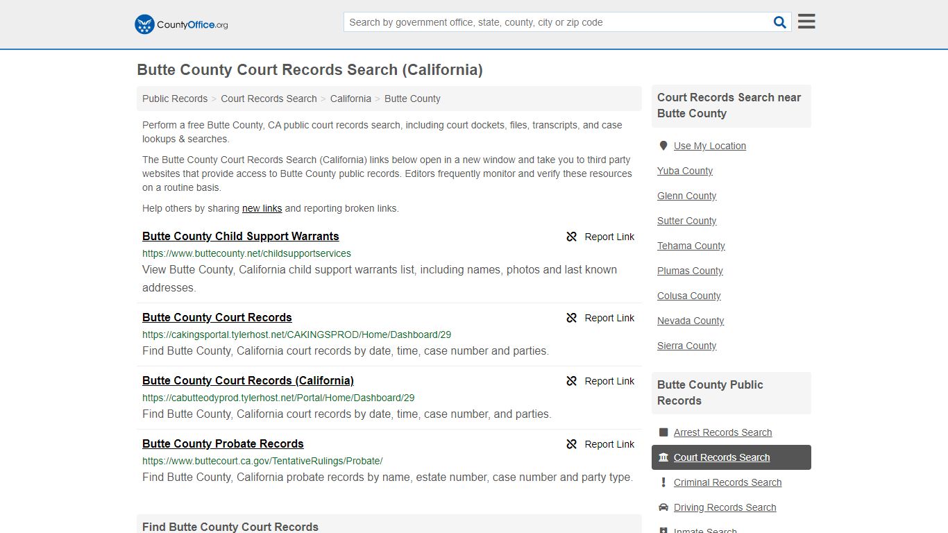 Court Records Search - Butte County, CA (Adoptions ...